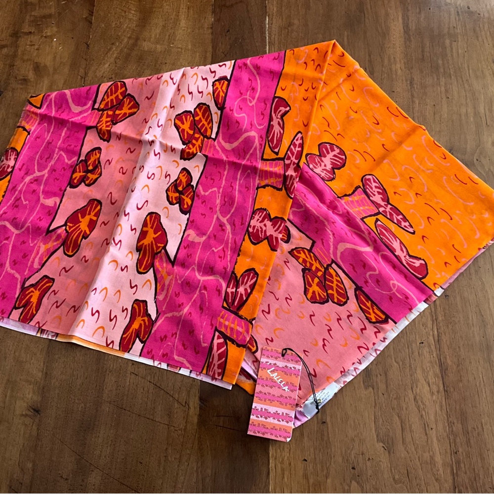 Vibrant Pink and Orange Scarf